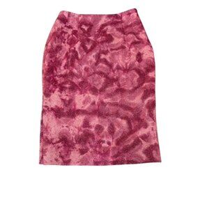 Her & Him Hato Grp Vtg Y2K Fairy Skirt Pink Burgundy XXS XS 0 Glitter Zip Lined